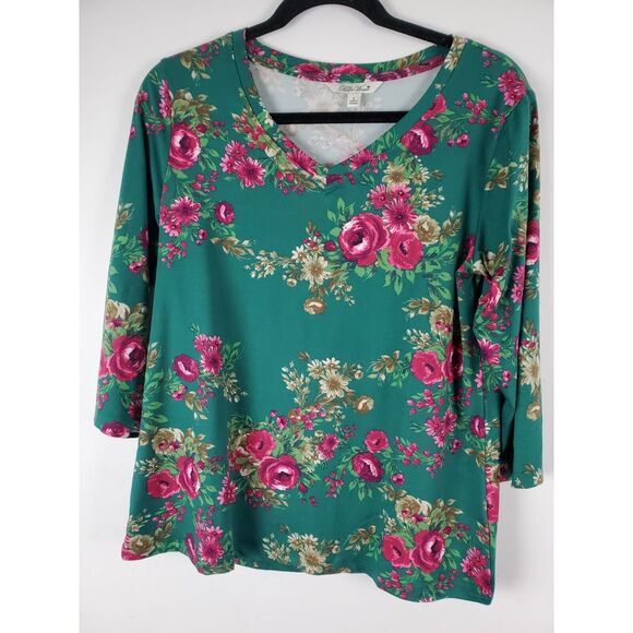 The Pioneer Women Long Sleeve Top Bundle Small Womens Floral V Neck Lot Of 2 Top - Picture 3 of 7